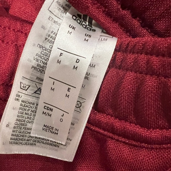 Adidas Red Joggers with Sleek Silhouette/ Boys - Picture 2 of 3